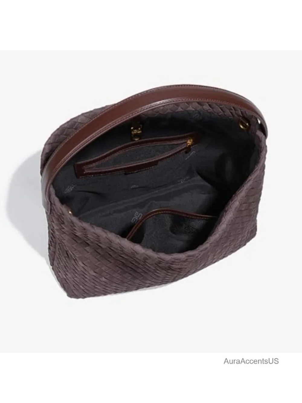 Slouchy Suede Woven Hobo Bag Crossbody Satchel Purse Handbag
